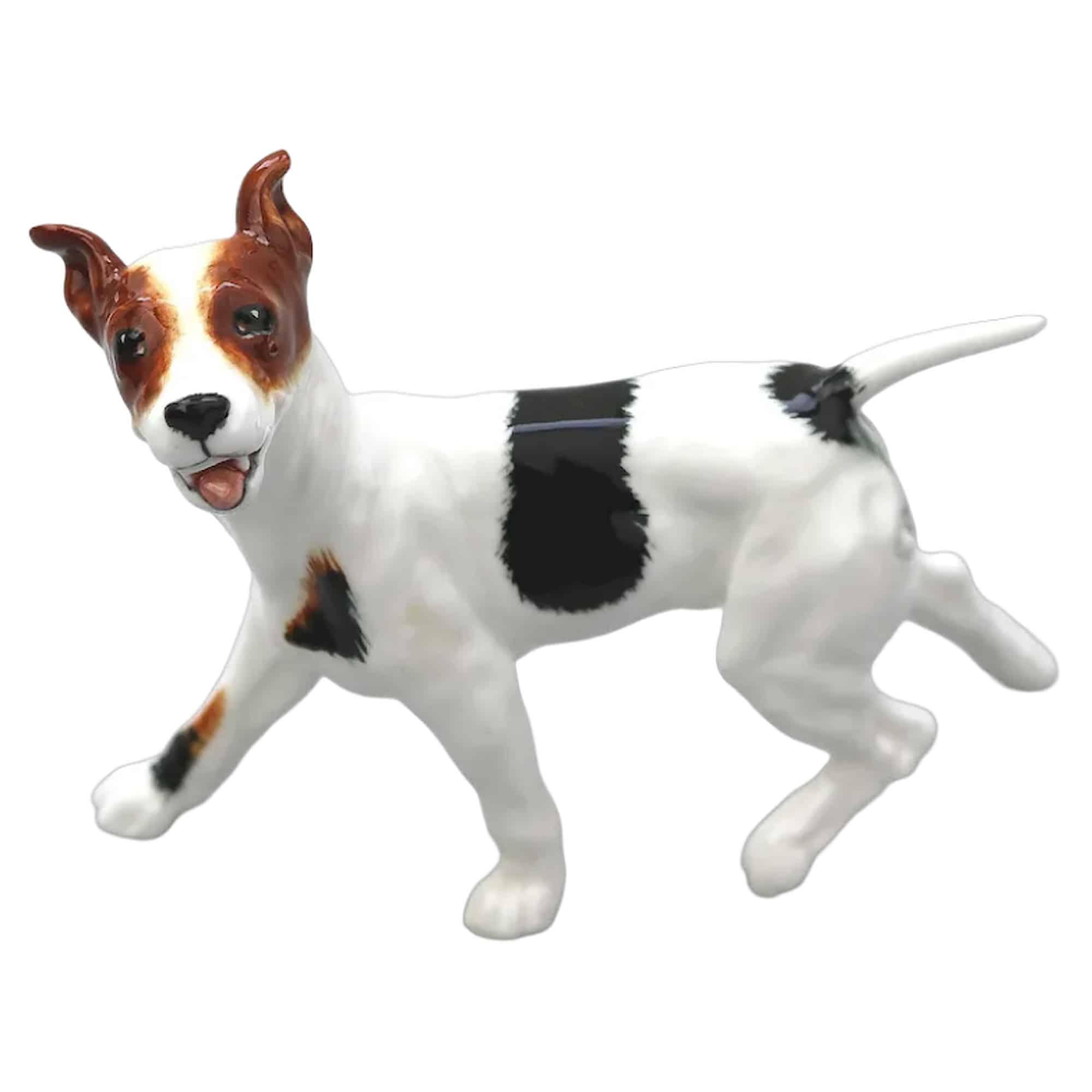 A scarce Royal Doulton porcelain standing Bull Terrier Dog Figurine HN 1100 C.1934