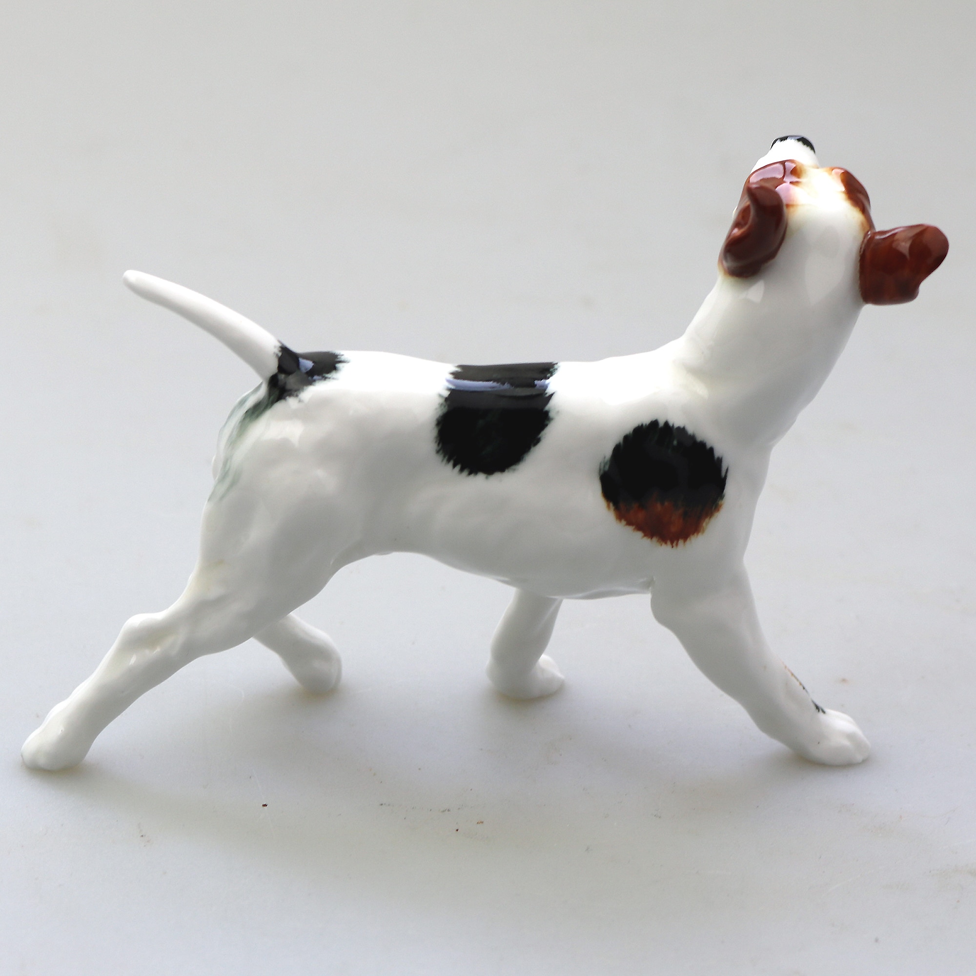 A scarce Royal Doulton porcelain standing Bull Terrier Dog Figurine HN 1100 C.1934