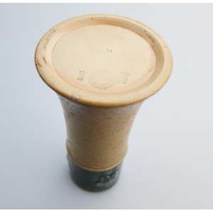 A Royal Doulton British art pottery ceramic green band stoneware Vase C.1900