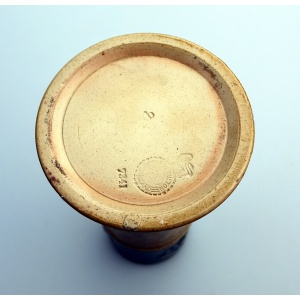 A Royal Doulton British art pottery ceramic green band stoneware Vase C.1900
