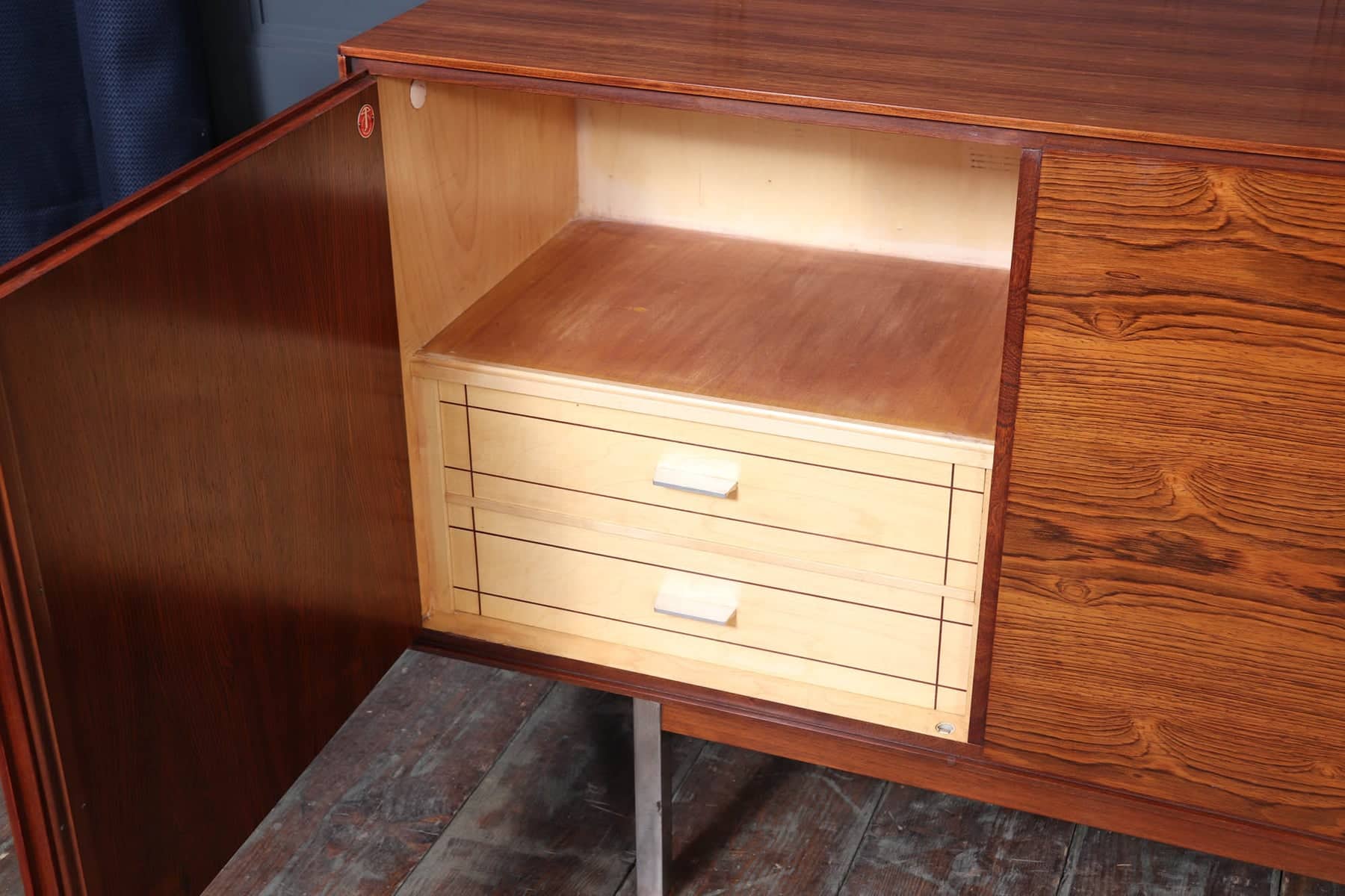 Mid Century Swiss Rosewood Sideboard C1960