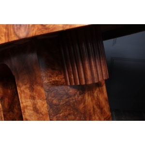 Stunning Italian Walnut Art Deco Dining Table C1930