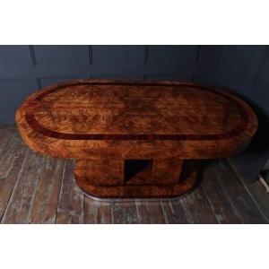 Stunning Italian Walnut Art Deco Dining Table C1930