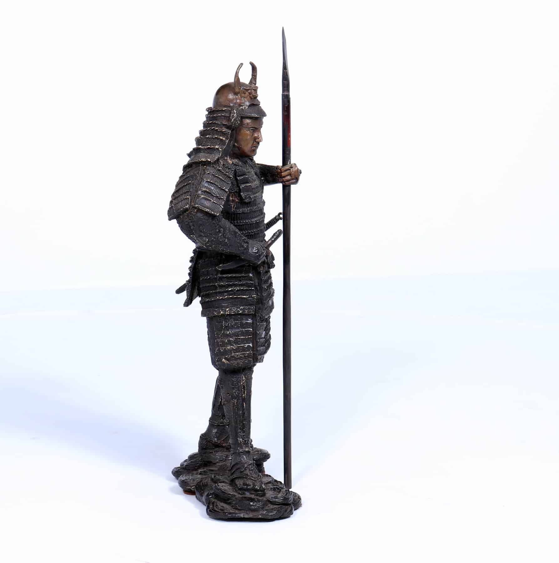 Bronze Sculpture - Japanese Samurai Warrior