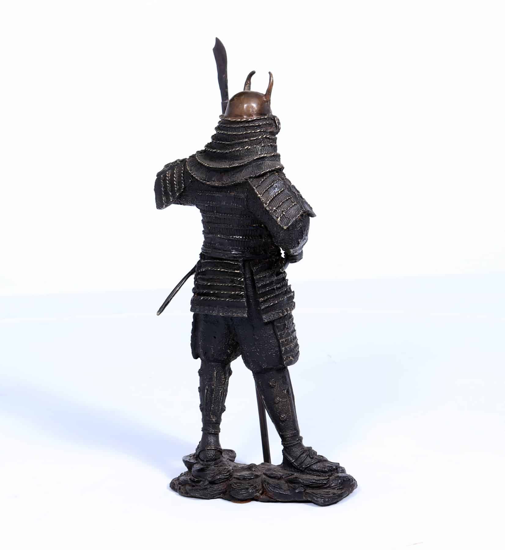 Bronze Sculpture - Japanese Samurai Warrior