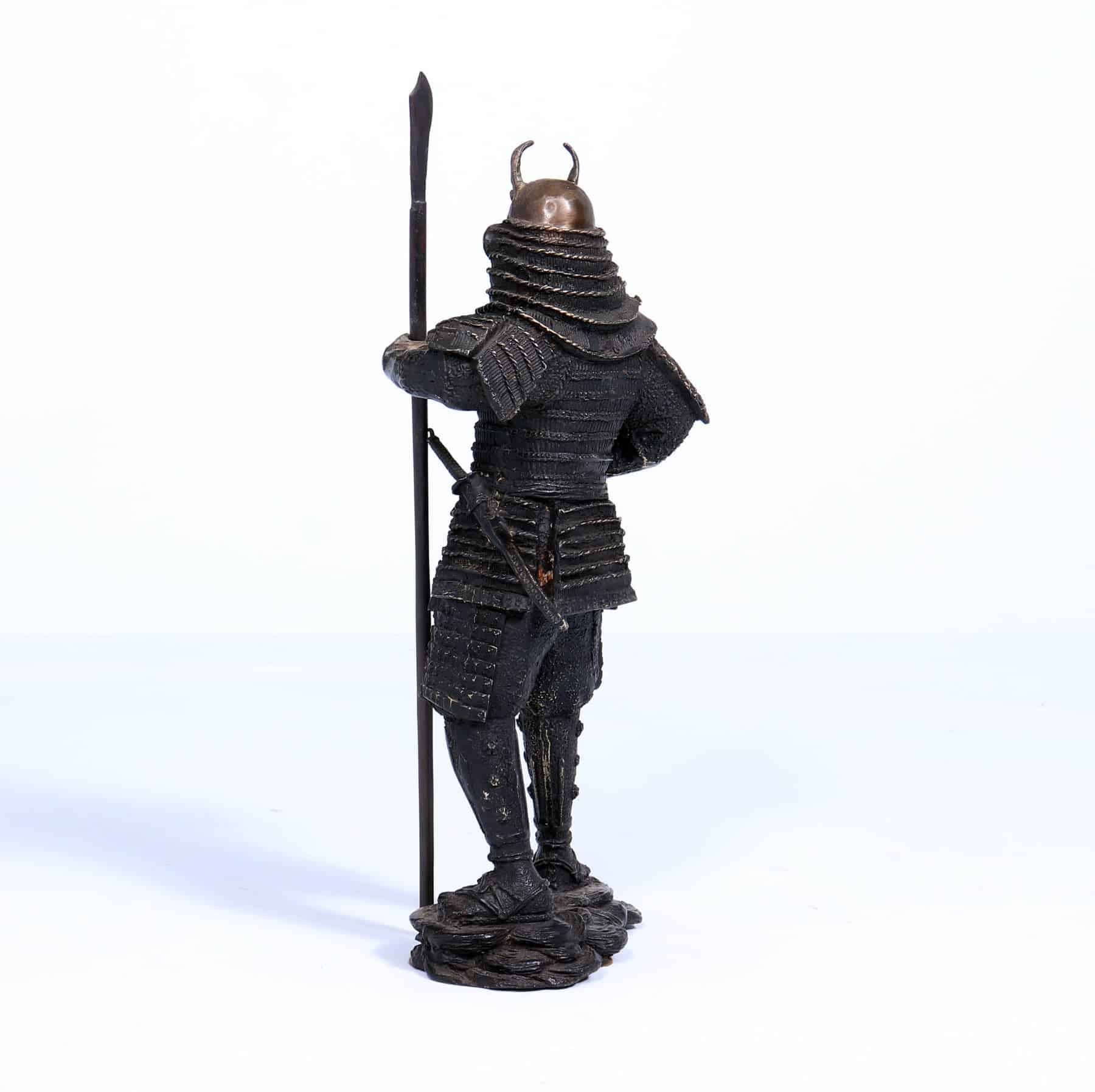 Bronze Sculpture - Japanese Samurai Warrior