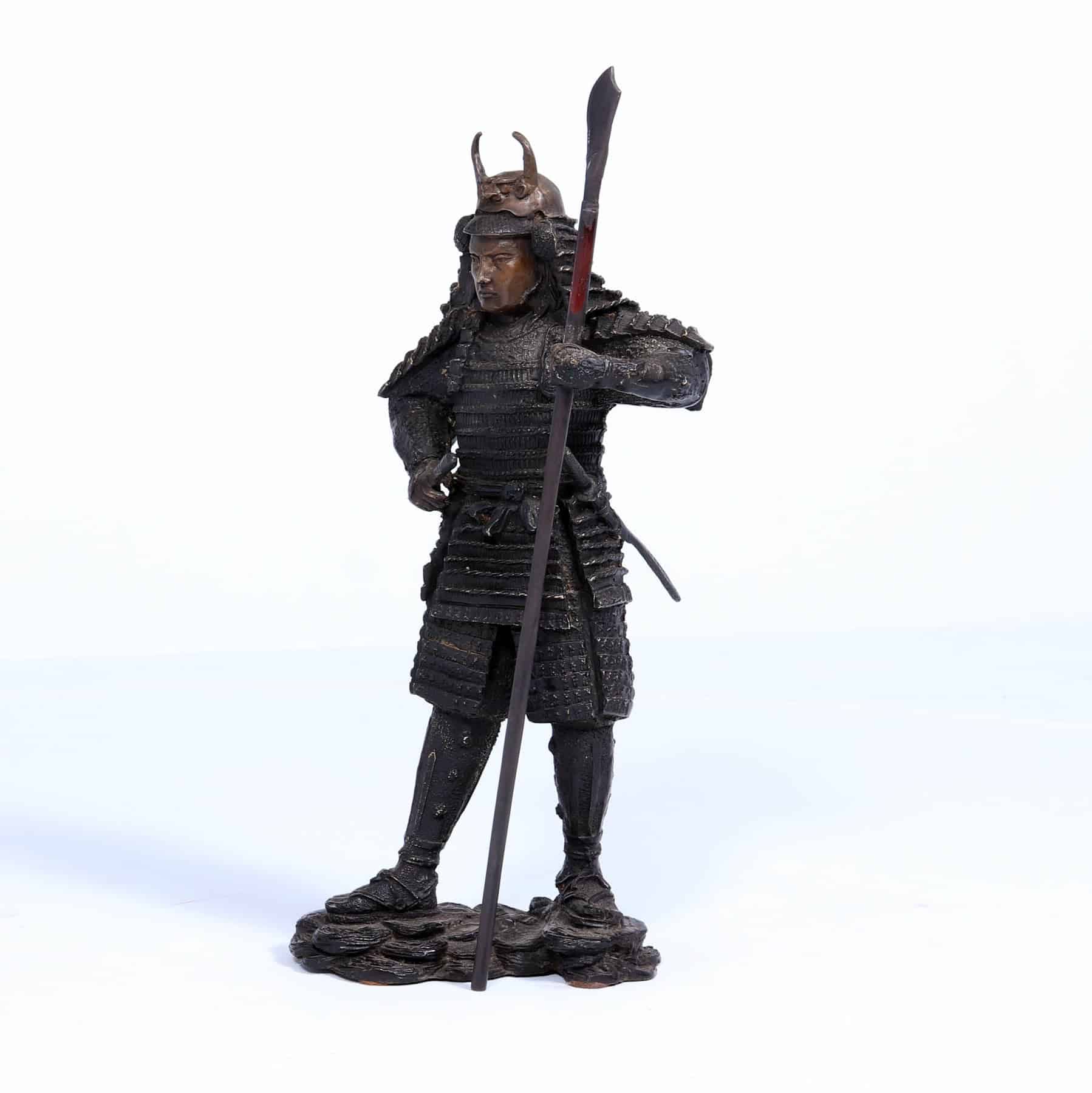 Bronze Sculpture - Japanese Samurai Warrior