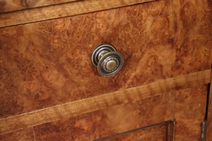 Antique Crafted English Antique Burr Walnut Bedside Cabinets x2 - Image 10