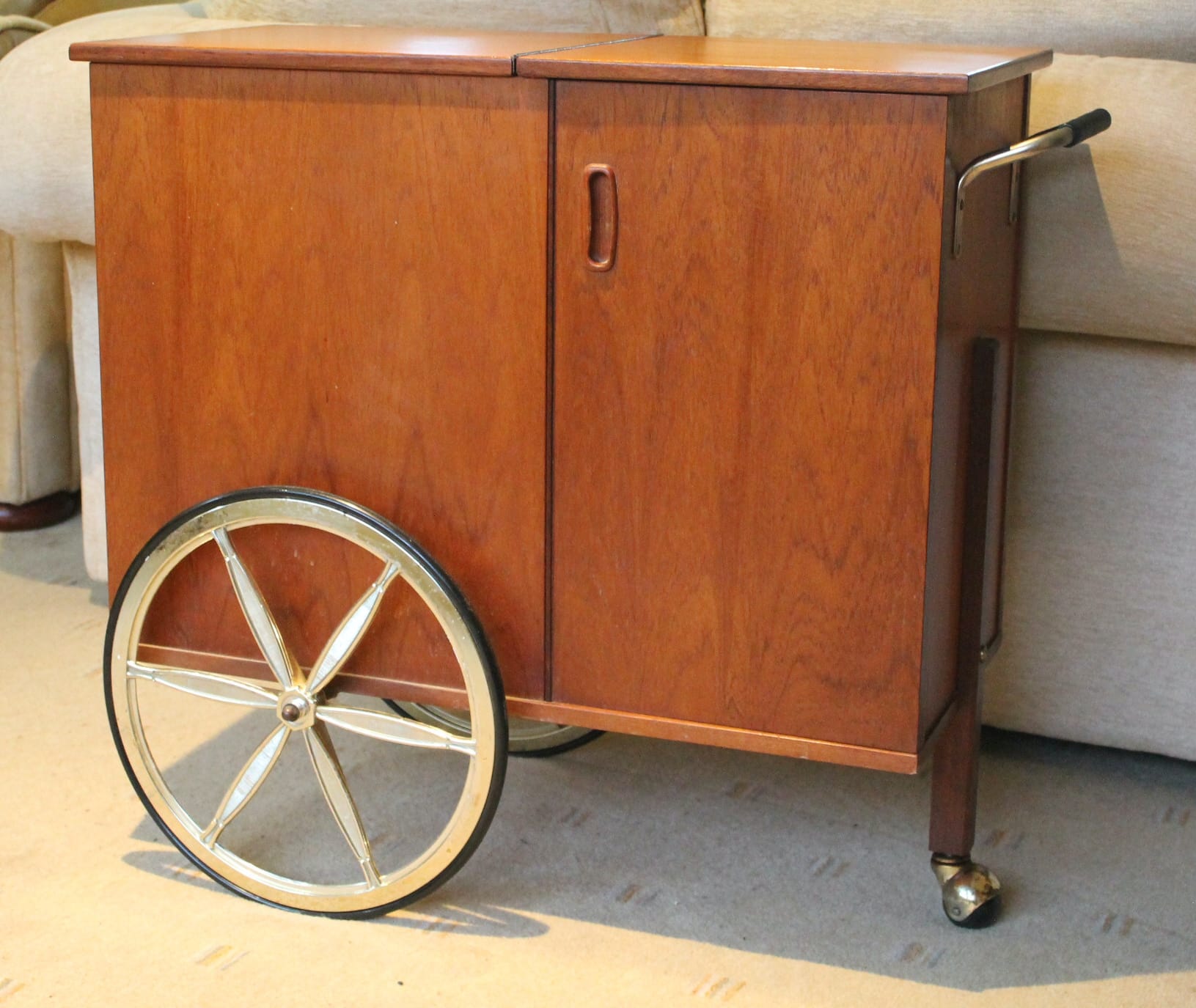 Mid Century Bar Cart