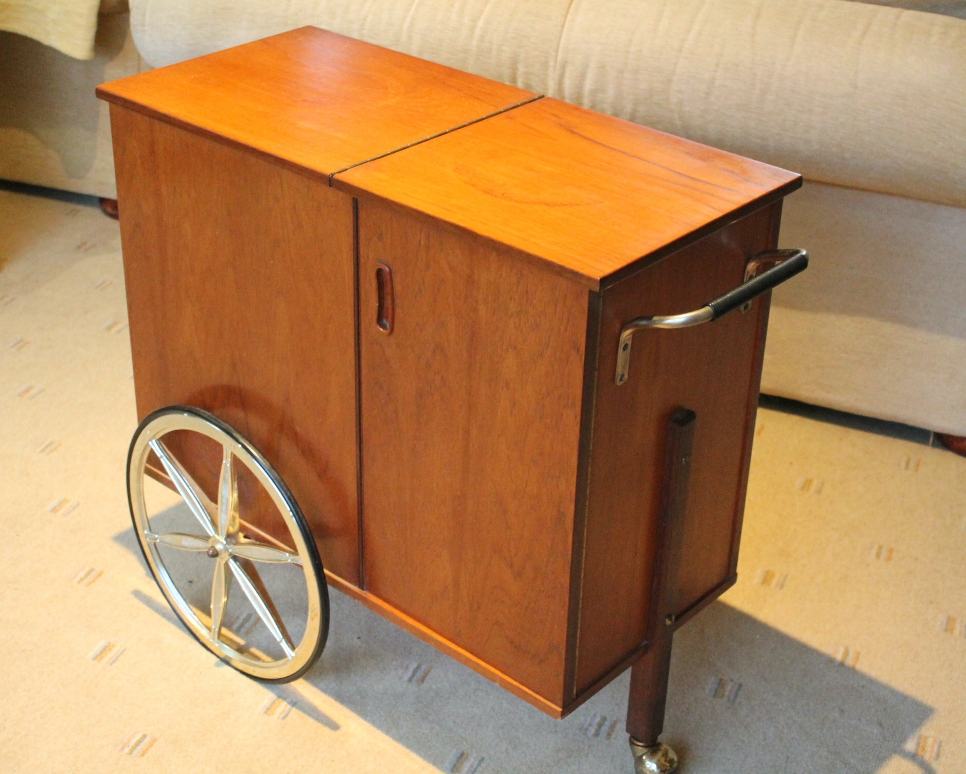 Mid Century Bar Cart