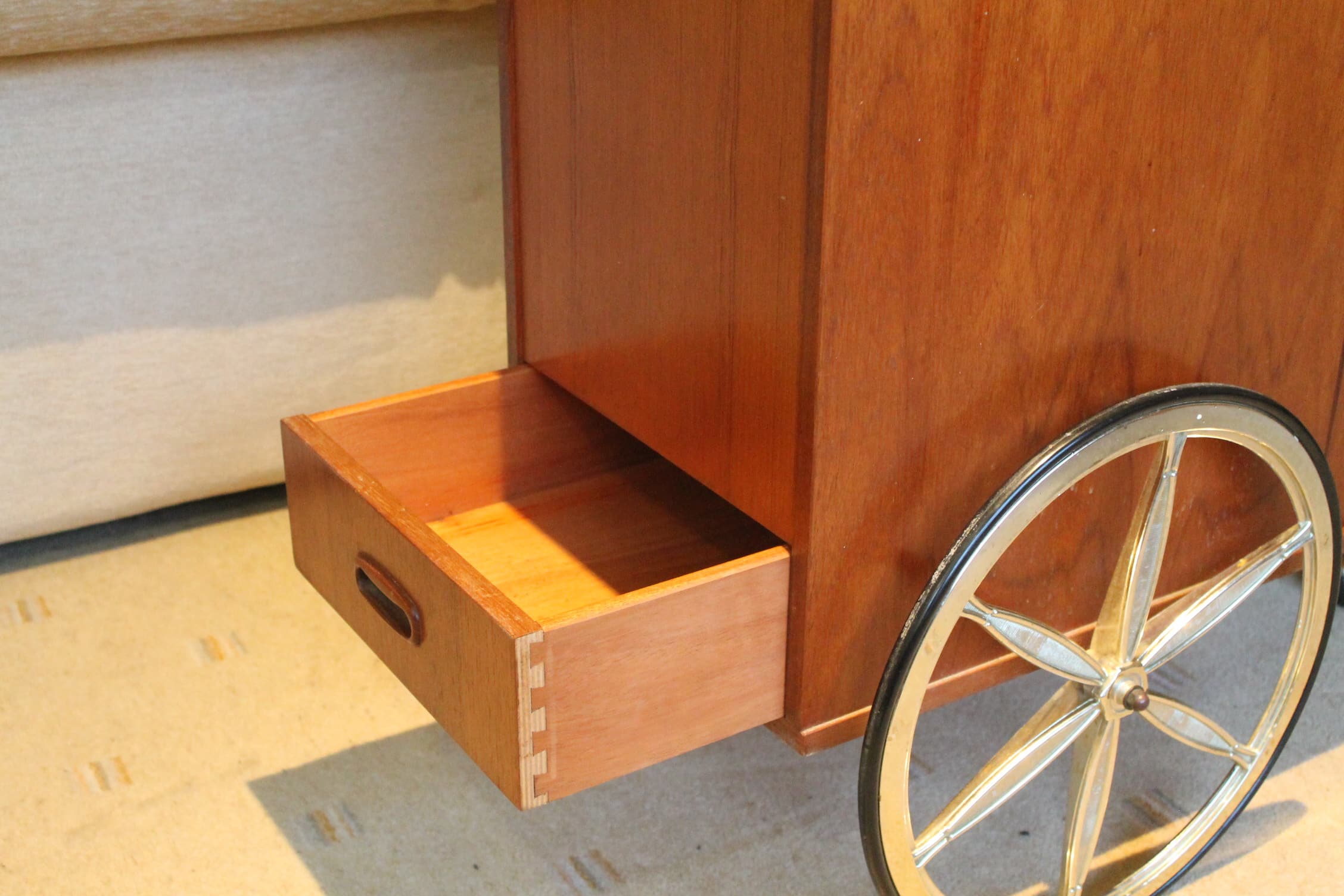 Mid Century Bar Cart