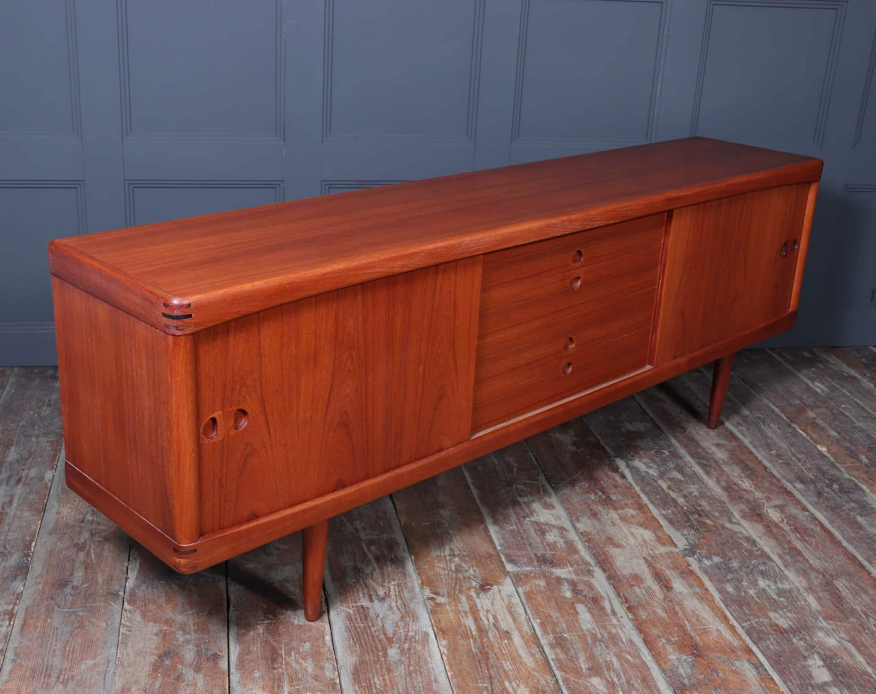 Mid Century Danish Teak Sideboard By H W Klien For Bramin