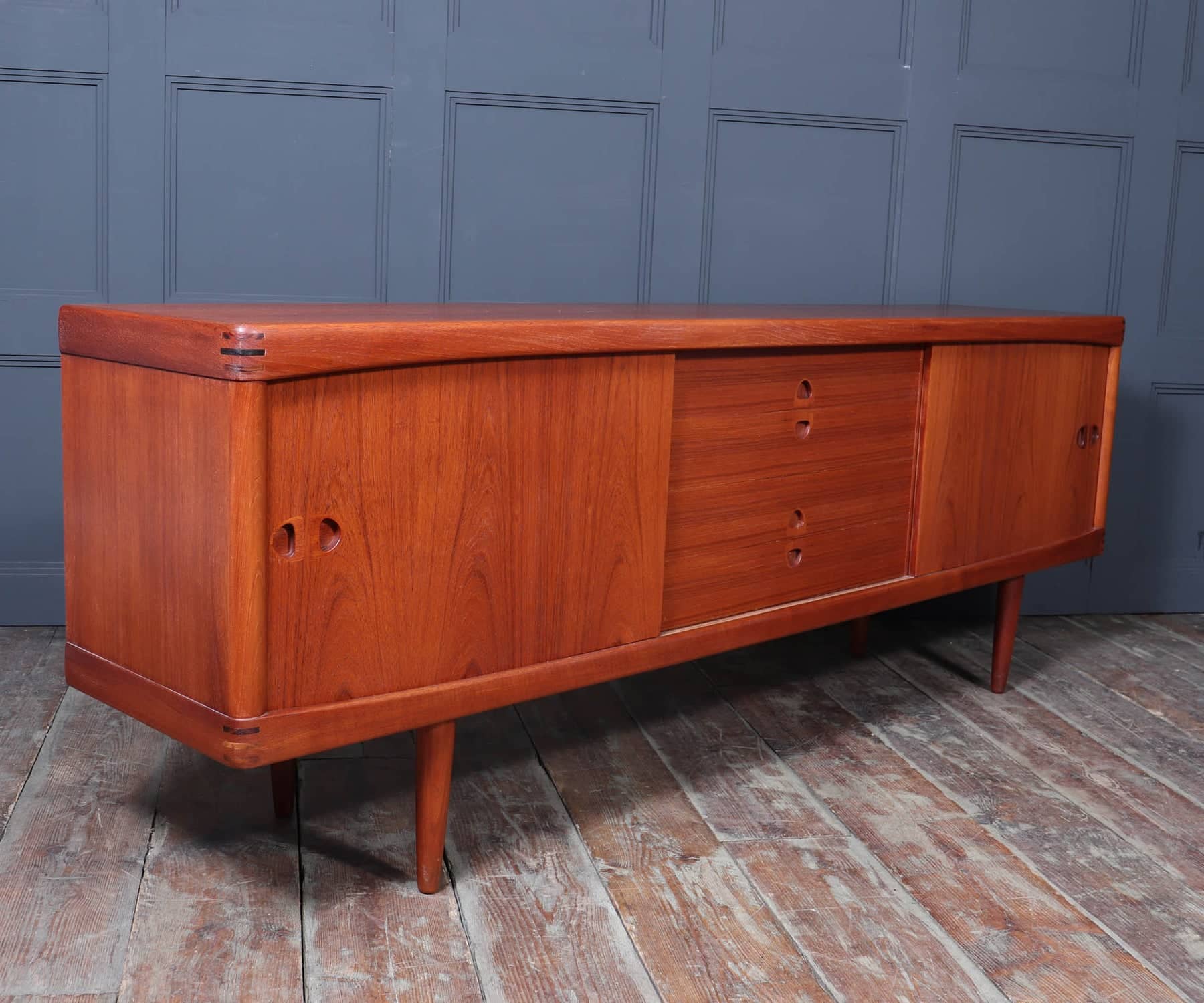 Mid Century Danish Teak Sideboard By H W Klien For Bramin