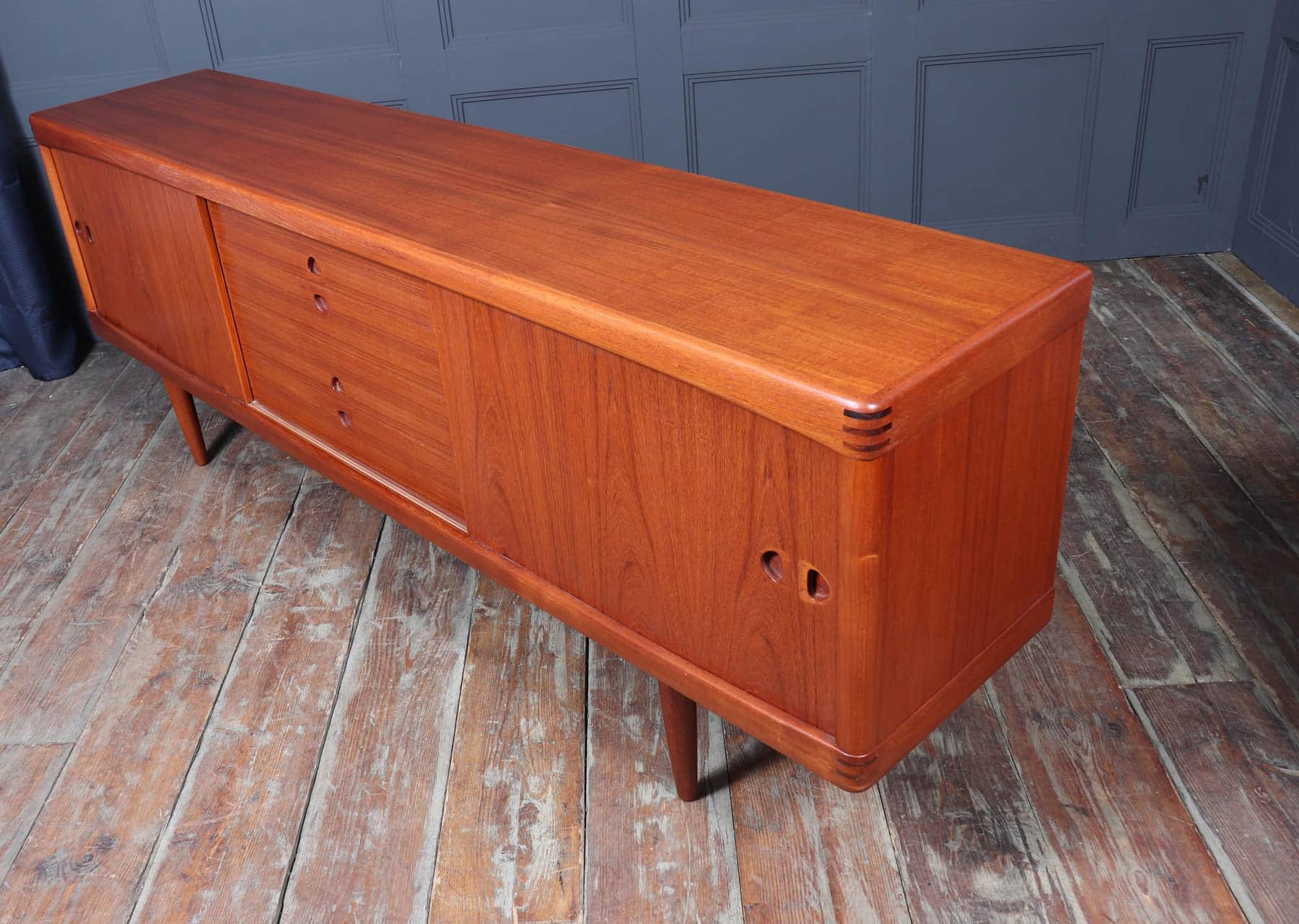 Mid Century Danish Teak Sideboard By H W Klien For Bramin