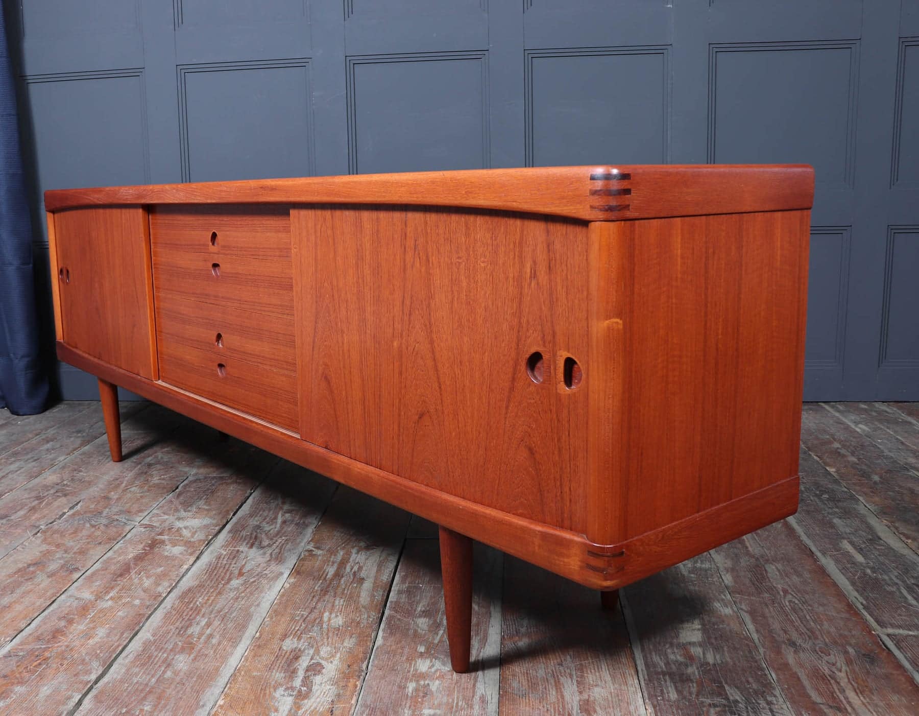 Mid Century Danish Teak Sideboard By H W Klien For Bramin
