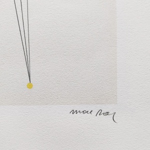 1970s Stunning Man Ray "Long Distance" Limited Edition Lithograph