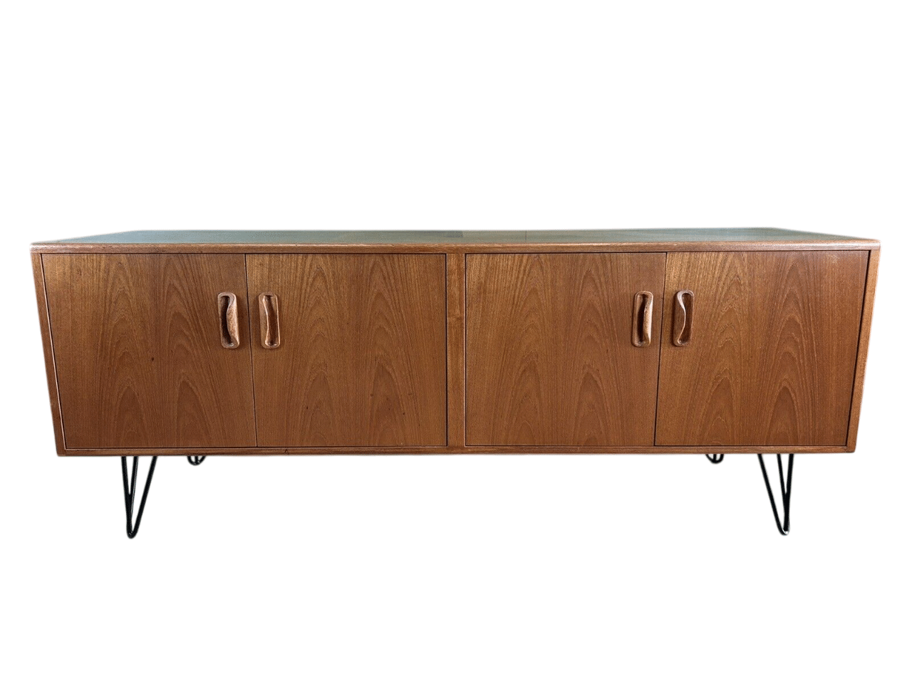 Mid Century Teak G Plan Sideboard On Hairpin Legs
