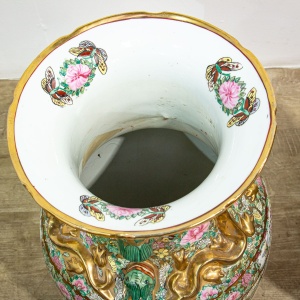 Pair of Large Qing Style Chinese Vases