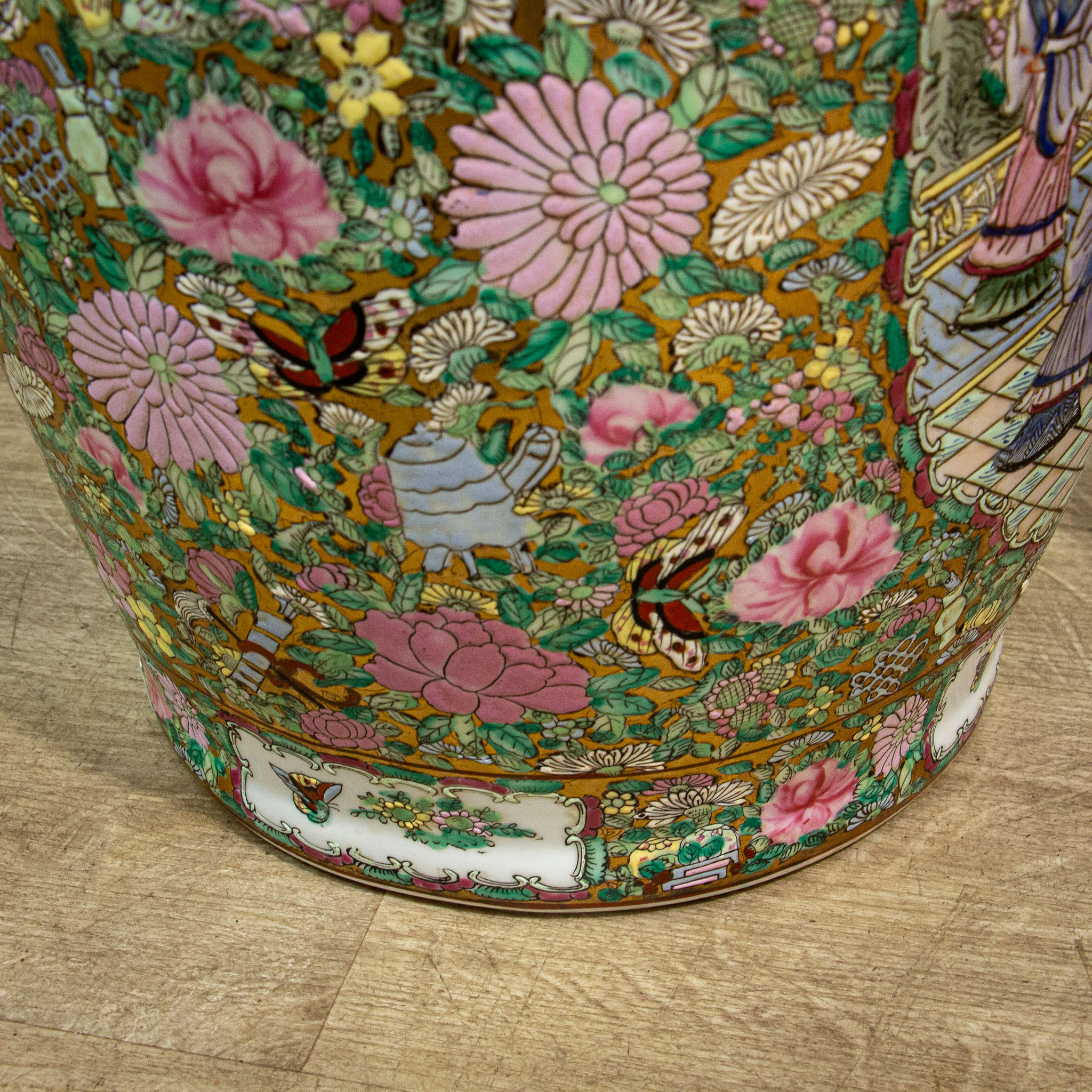 Pair of Large Qing Style Chinese Vases