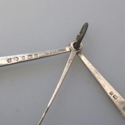An antique English solid silver novelty pipe tamper & picks tools C.1903 - Image 6