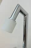 Vintage Italian Twin Shelf Angled Chrome Floor Lamp, 1970s