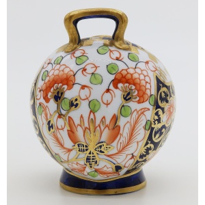 Antique English novelty Imari Royal Crown Derby porcelain Miniature Vase C.1920
