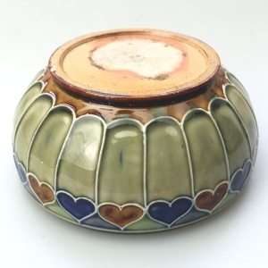 Antique Art Nouveau Royal Doulton pottery Bowl designed by Maud Bowden C.1900
