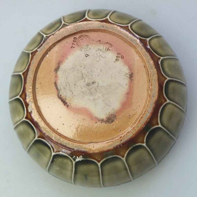 Antique Art Nouveau Royal Doulton pottery Bowl designed by Maud Bowden C.1900