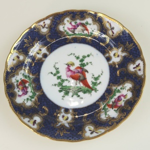 A fine antique porcelain hand-painted Edmé Samson Worcester style Plate C.1890