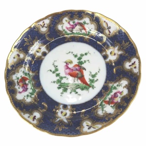 A fine antique porcelain hand-painted Edmé Samson Worcester style Plate C.1890