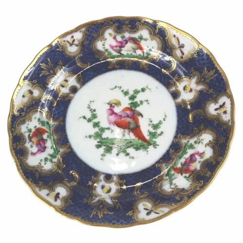 A fine antique porcelain hand-painted Edmé Samson Worcester style Plate C.1890