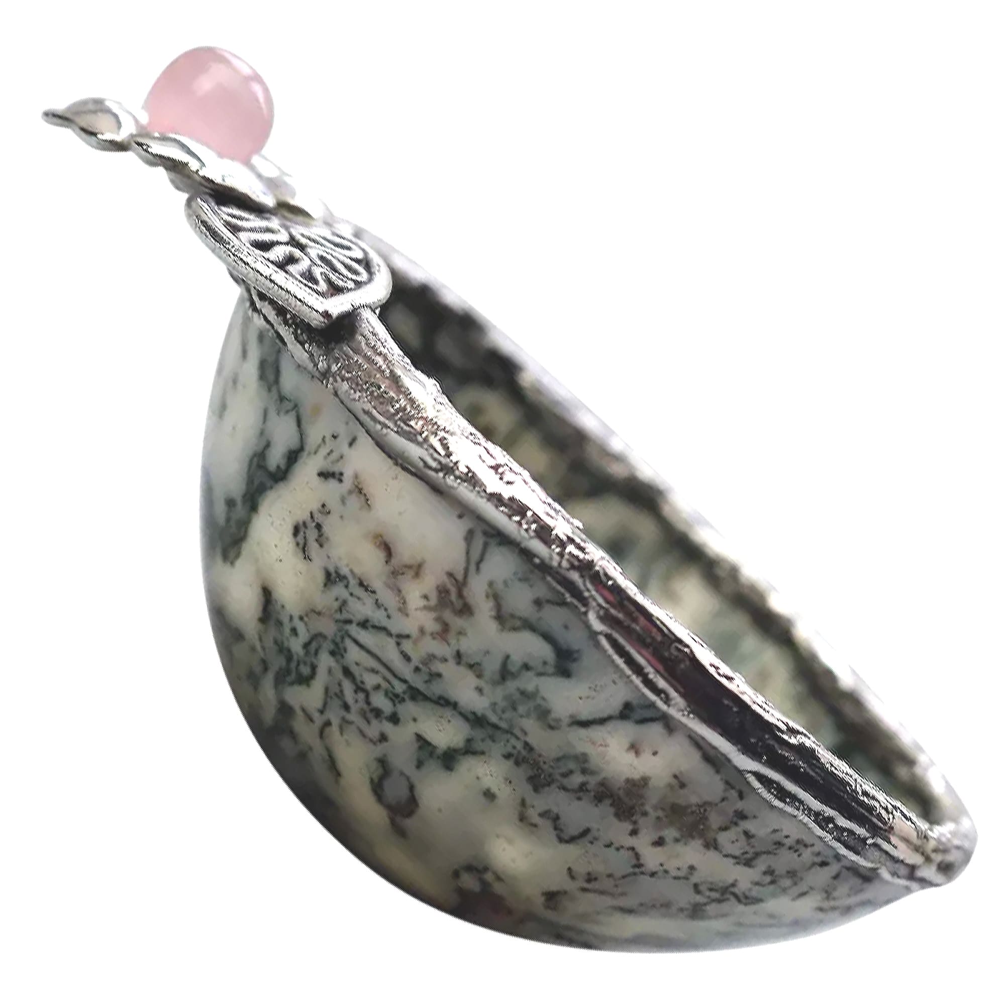 A rare & unique English novelty solid silver & hardstone Stirrup Cup / Vessel 1995