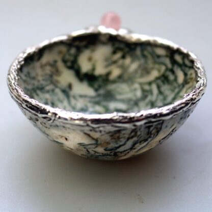 A rare & unique English novelty solid silver & hardstone Stirrup Cup / Vessel 1995 - Image 7