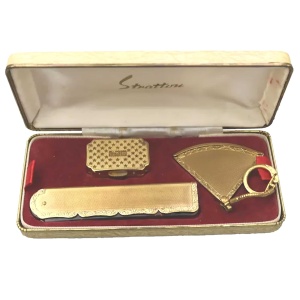 An unusual mid-century cased Stratton ladies vanity Presentation Set C.1950's+