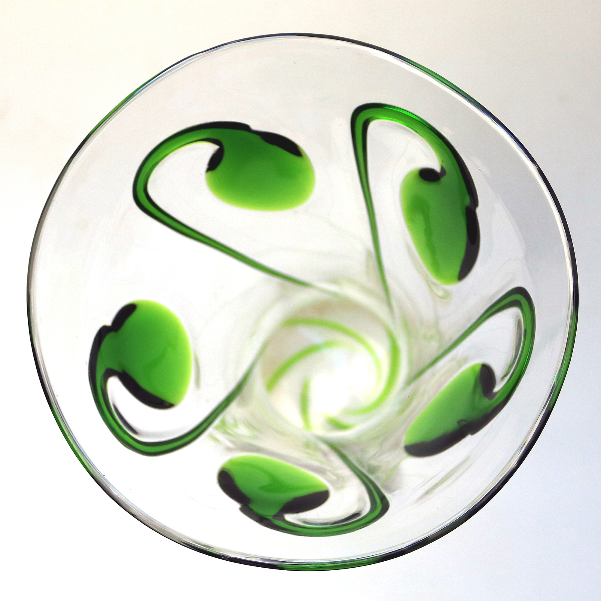 Large Stourbridge Art Nouveau Stuart Tadpole Liberty & Co glass Vase 31cm C.1910