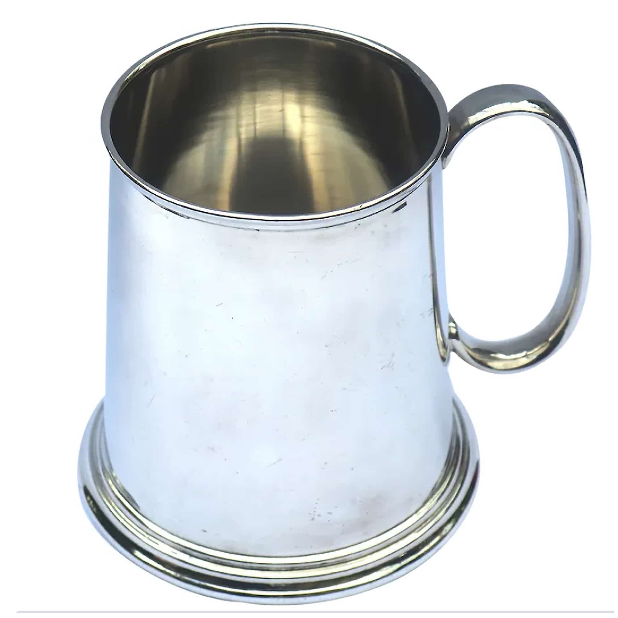 A handsome & good size Goldsmith's & Silversmith's silver-plated Beer Tankard C. pre 1950