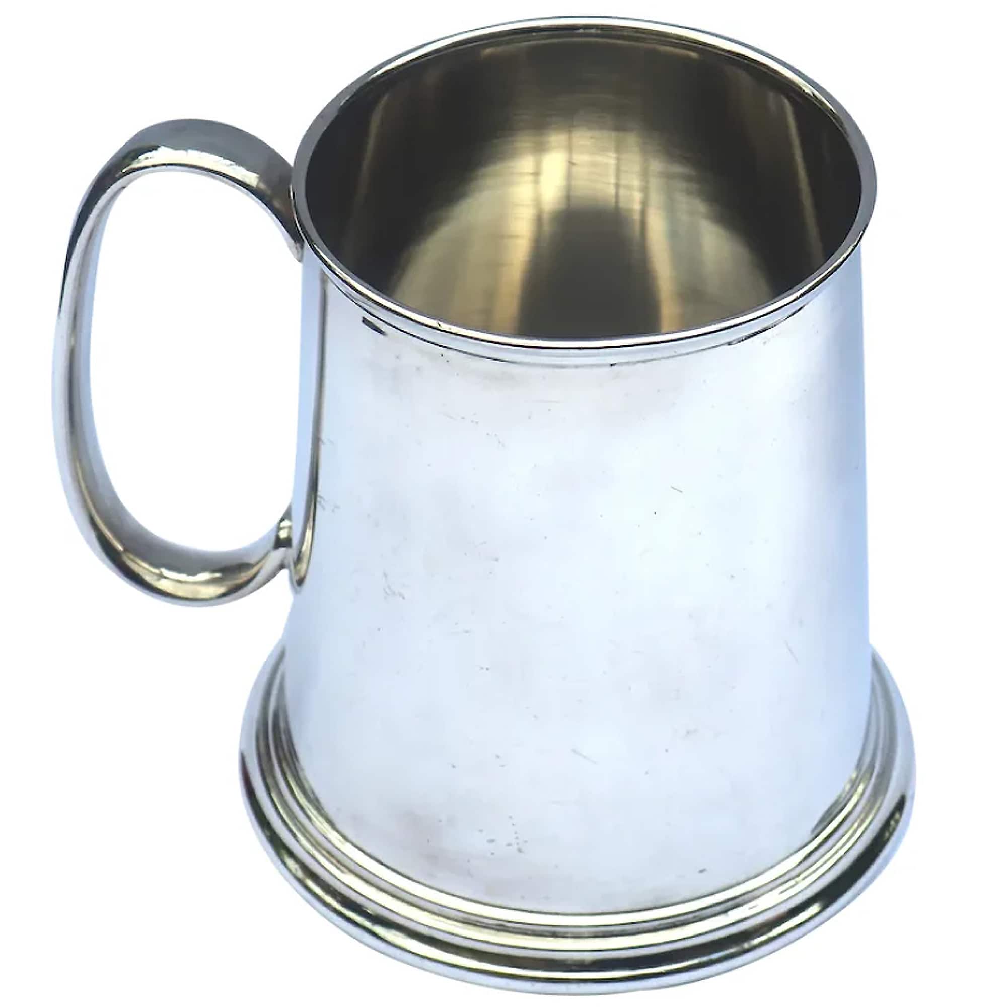 A handsome & good size Goldsmith's & Silversmith's silver-plated Beer Tankard C. pre 1950