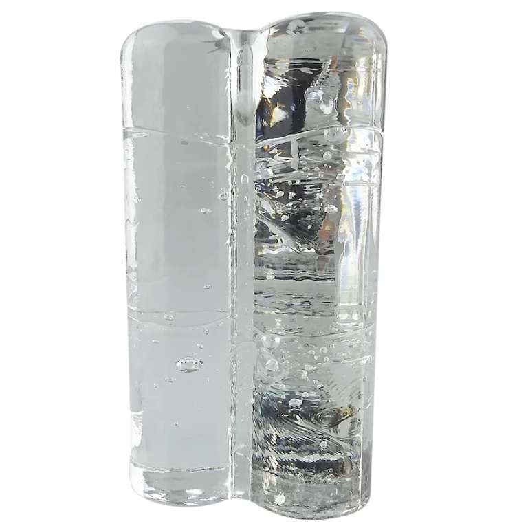 Littala Scandinavian mid-century art glass Candlestick by Timo Sarpaneva C.1978