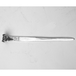 George V English solid silver novelty greyhound dog's head Letter Opener C.1929