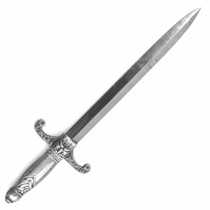 A wonderful Scandinavian 830 solid silver Viking Sword Letter Opener C.20thC
