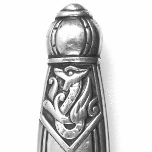 A wonderful Scandinavian 830 solid silver Viking Sword Letter Opener C.20thC