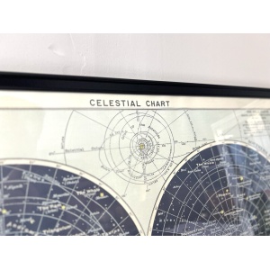 A Celestial Chart, Framed Vintage Print