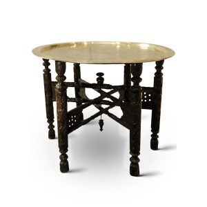 A Liberty of London Style Eastern Decorative Tea Table With Removable Tray