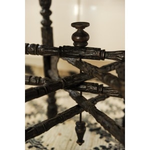 A Liberty of London Style Eastern Decorative Tea Table With Removable Tray