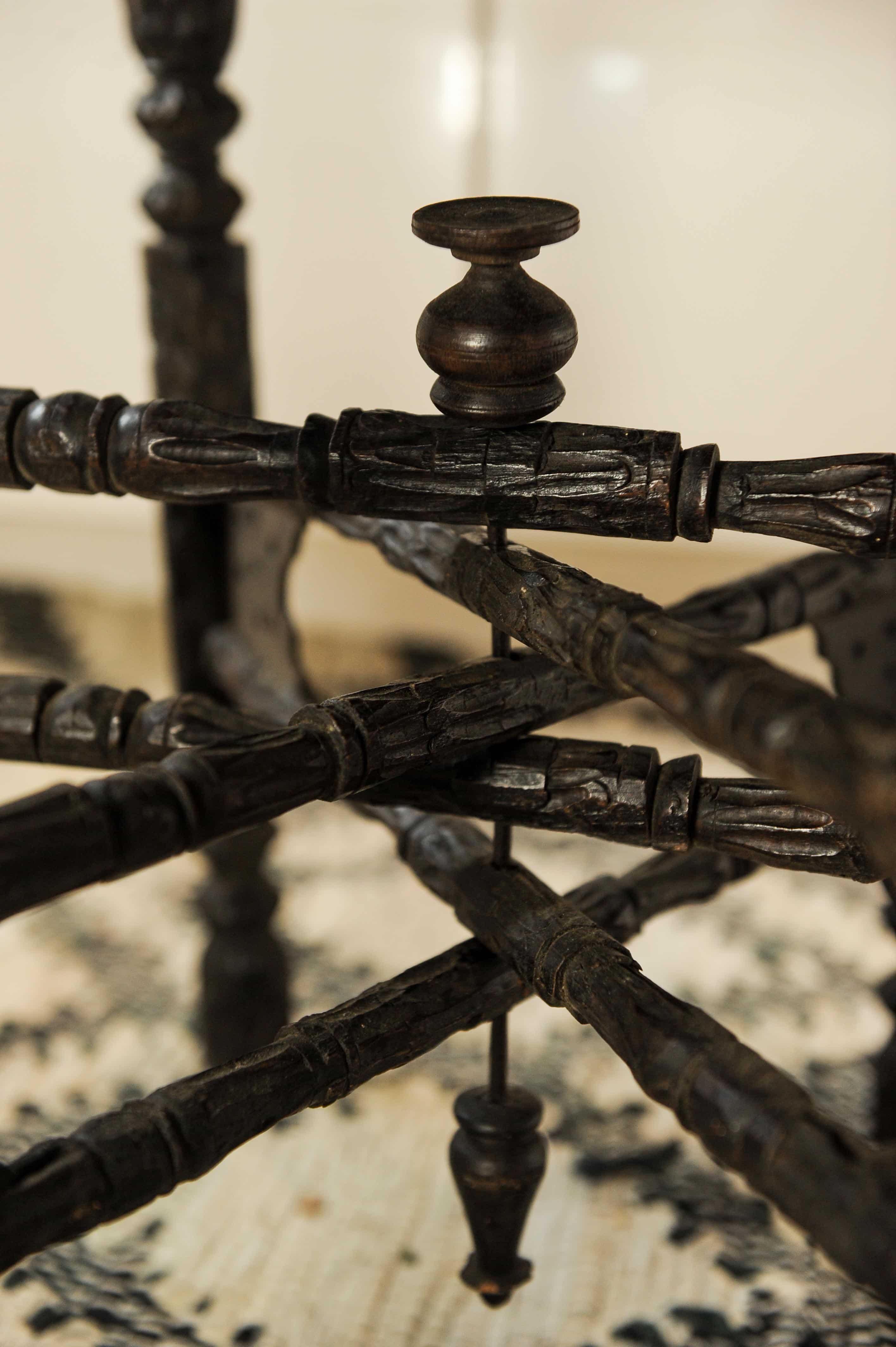A Liberty of London Style Eastern Decorative Tea Table With Removable Tray