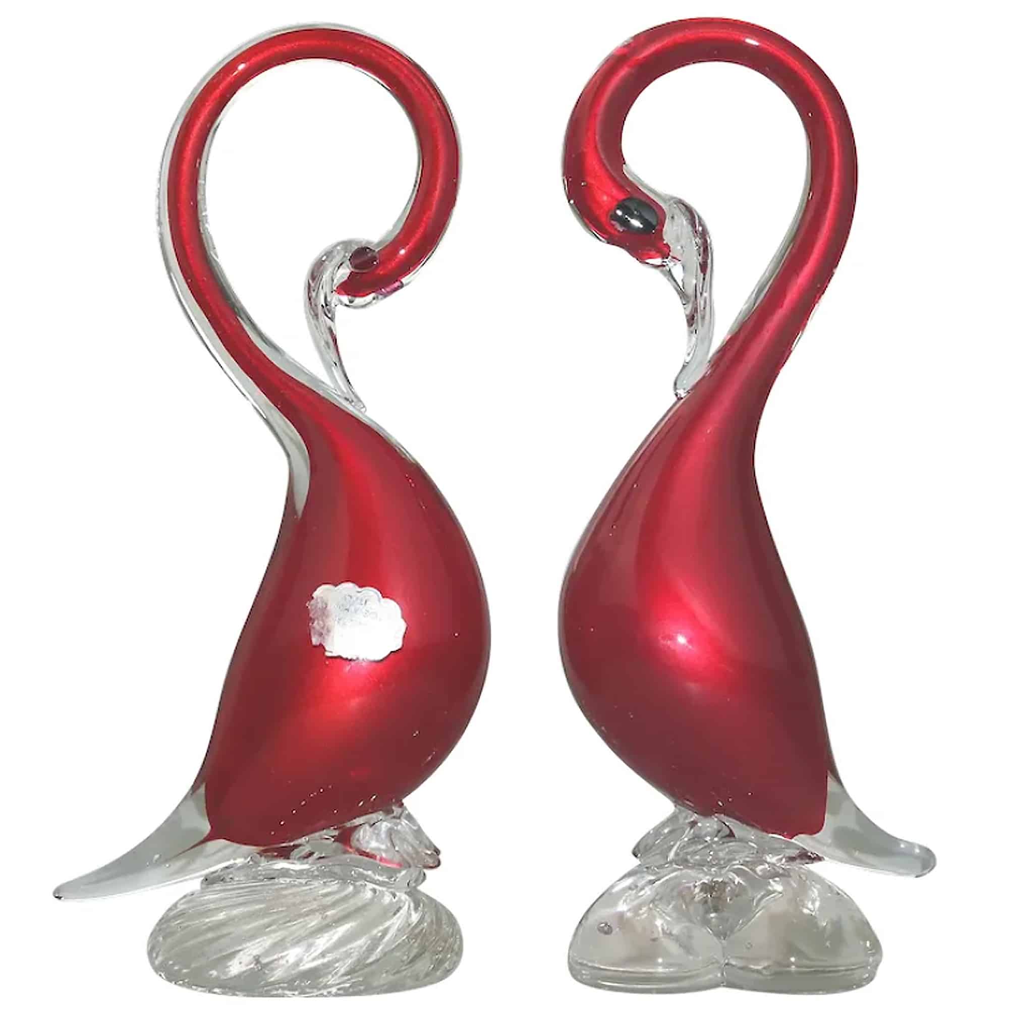 2X large mid century retro Venetian Murano art glass Duck Figures C.mid 20thC