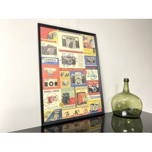 A Photography Collage, Framed Vintage Print
