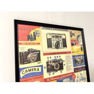 A Photography Collage, Framed Vintage Print