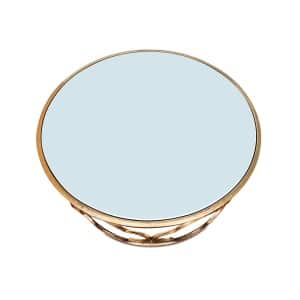 A Stylish Hollywood Regency Alhambra Design Mirror Circular Cocktail Table
