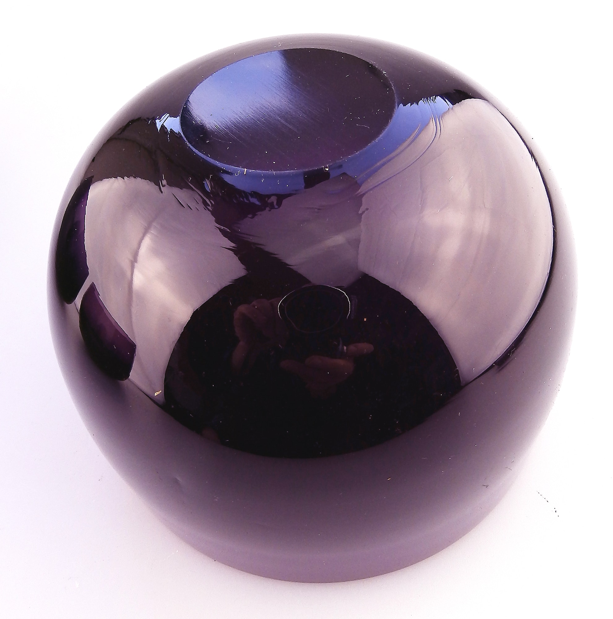 An antique amethyst coloured glass Bowl / Finger Bowl C.19thC